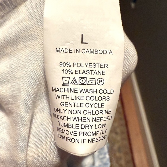 kate spade new york Brushed Jersey Short Sleeve Long PJ Womens Sz L‎ - Picture 5 of 6